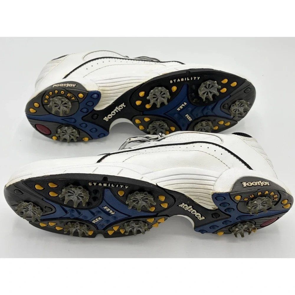 Footjoy Mens SuperLites Golf Shoes Size 10‎ White Soft Spikes Sneakers
